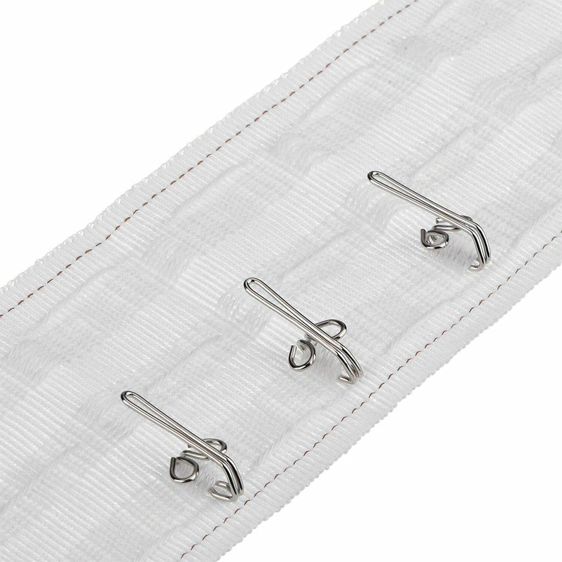 Hooks Pencil Pleat Heavy Duty Silver Hooks Metal Header Tape