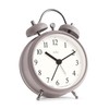 Acctim Haven Analogue Faux Double Bell Small Alarm Clock (Mocha)