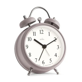 Acctim Haven Analogue Faux Double Bell Small Alarm Clock (Mocha)