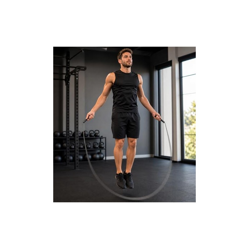 Cuerda para saltar - 3 m ajustable - Mango ergonómico