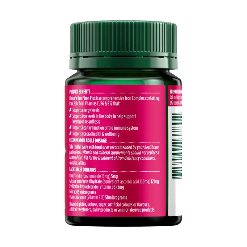 Natures Own Iron Plus 50tab