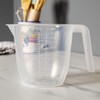 Wham 1Lt Clear Plastic Reusable Measuring Jug (Set of 4)
