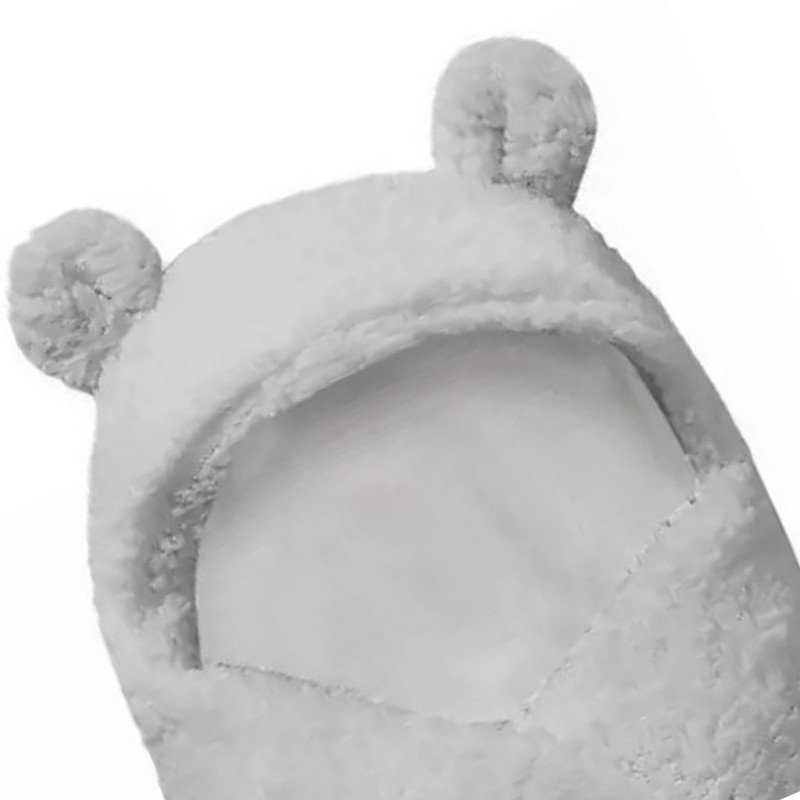Infant Blanket Sleeping Wrap Ultra Soft Cute Bear Shape Plush