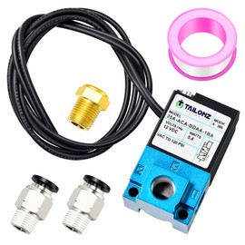TAILONZ PNEUMATIC 2 Way 3 Port Mac Valve, DC12V, 5.4W, 1/8”NPT Electronic Booster Control Solenoid Valve High-Frequency Solenoid valve35A-ACA-DDAA-1BA