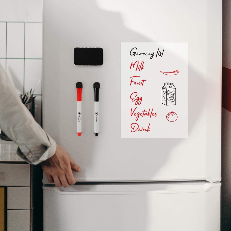 Vinsani Whiteboard A4 Size - Make Notes, Lists, Memos, Menus.