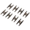 Dophee 8Pcs Hinges Retro Butt Hinges Antique Hinges Bronze with