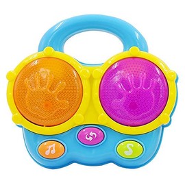 Portable First Bongo Drums | Educational Toy for Music Learning and Entertainment for Ages 9 Months to 4 Years