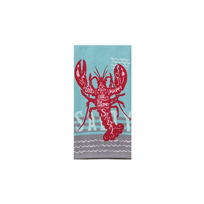 Kay Dee Designs Live Salty Lobster DP Dish Towel, 16