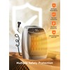 Portable Space Heater, Brightown 1500W Personal Electric Heater with Timer,