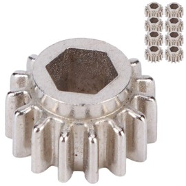 Dilwe Guitar Tuners Gears, Open?Gear Guitar Tuners Gears Hex Locking Universal Mounting Pegs Musical Instrument Tool(Silver 12pcs)