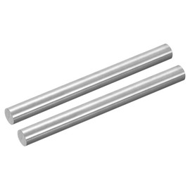 sourcing map 2Pcs GR5 Titanium Rod, Dia 9mm 0.35" Length 100mm 3.94" Metal Solid TC4 Titanium Alloy Round Bar Rod Stock for Model Plane Cars Ship DIY Craft Metal Working