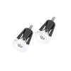Partuto Pair Aluminum Alloy Bicycle Bike Handlebar End Plugs Silver