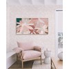 Heroad Boho Peel and Stick Wallpaper Pink and White Floral