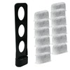 SaveBuy Water Filter Holder with 12 Replacement Charcoal Filters, Compatible