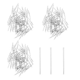 300 Pieces Seamless Nail with Double Headed Set, Seamless Nail with Double-Headed Base Thread, Double Head Socket Thread Nail with 3 Nail-Specific Sleeve Tool