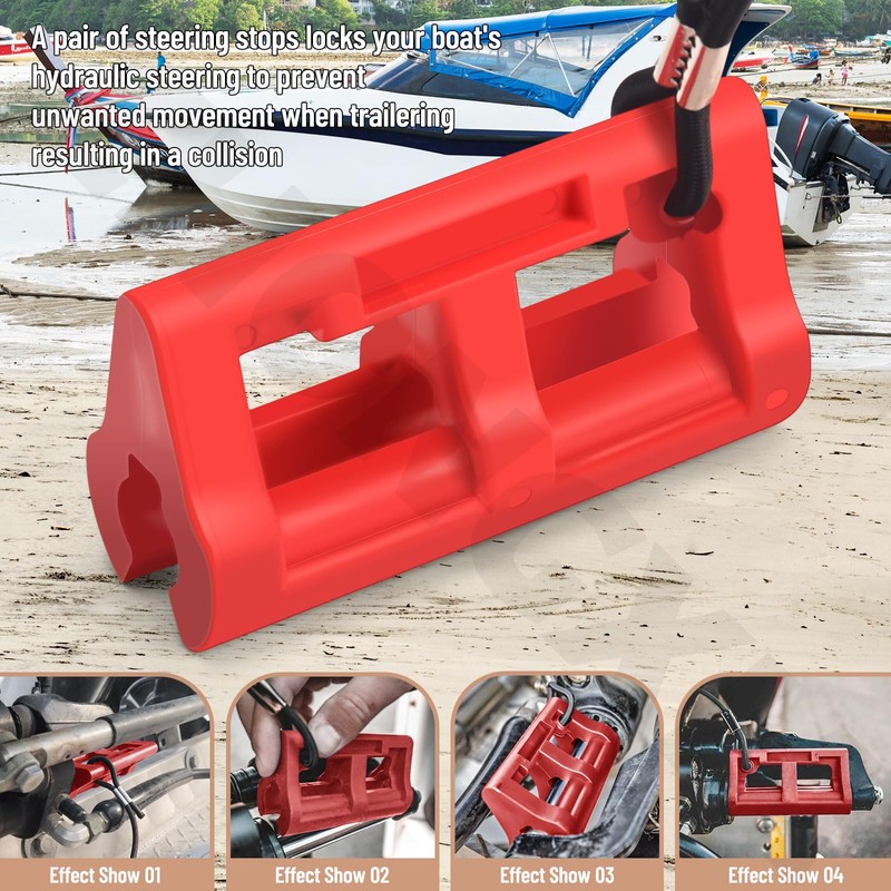 4" Steer Stop Outboard Hydraulic Steering Lock, Hydraulic Steering Locks