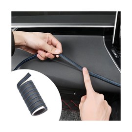 CGEAMDY Car Interior Trim Strips, 2M Flexible Automobile Interior Trim DIY Decorative Strip, Scratchproof Protect Molding Line, Car Decoration Accessories for Door Panel Gap Instrument Panel(Blue)