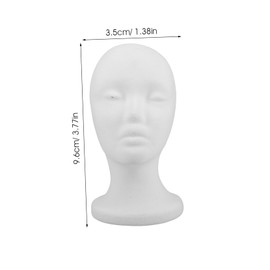 Outanaya Foam Head Model for DIY Wig and Hat Display Sturdy Foam Mannequin Head for Wigs Hats and Accessories Versatile Lightweight Design for and Reliable Use