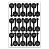 240 Black Lollipop Sealing Stickers – Hand Made with Love