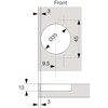 Blum 110 Degrees Screw On Self Closing Compact 33 Hinge