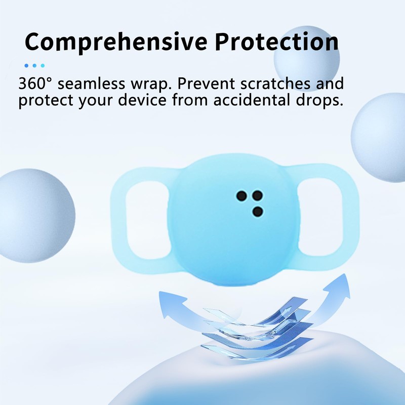 NOUKAJU Case for Tile by Life360 Sticker(2024), Silicone Protective Cover(with