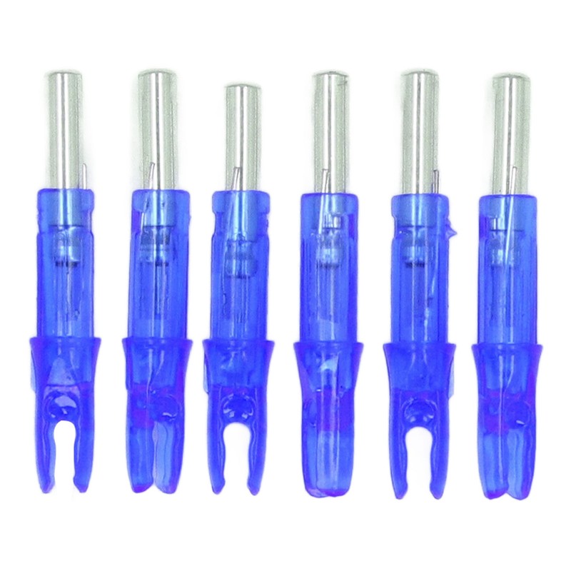 6Pcs Lighted Arrow Nocks High Visibility High Light Transmittance Waterproof