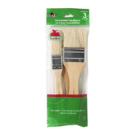 Plaid Apple Barrel Chip Brush Set NAT Bristle 3pc
