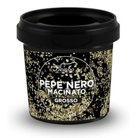 Pepe Nero Granuloso Bembo 70 g – Pepe Macinato Grosso – Per Carne, Pesce e Verdure alla Grigia o al Barbecue - Confezione anti-luce e anti-ossidazione (Pepe Nero Granuloso 70 g)