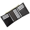 Mens Trifold Wallet Extra Capacity Inside Slots 2 ID Windows