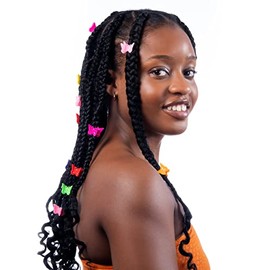 Multi Coloured Pack of Butterfly Claw/jaw Hair Clips accessories 16 cm * 18 cm pack of 20