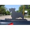 81 Metal Art Scotty Dog Metal Mailbox Topper 7.75 Inches