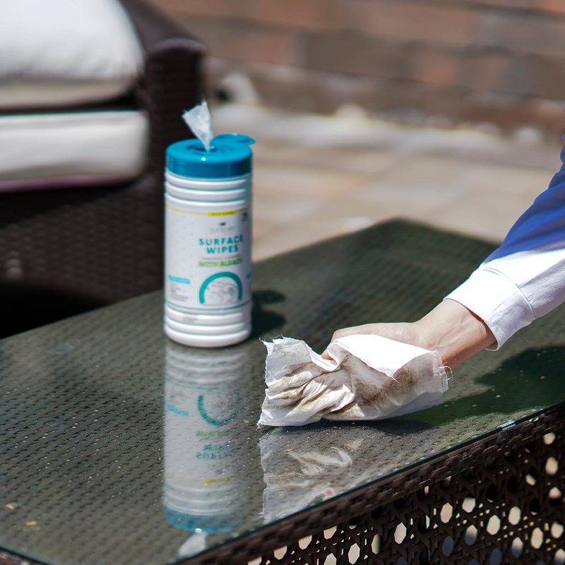 Juniper CLEAN 4 Pack Surface Cleaning Wipes with Bleach, All-Purpose