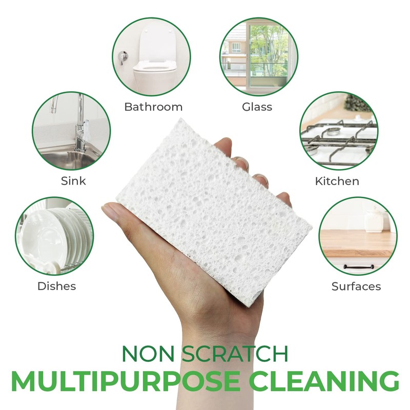 AIRNEX Biodegradable Compressed Cellulose Sponges - Pack of 32 Pop