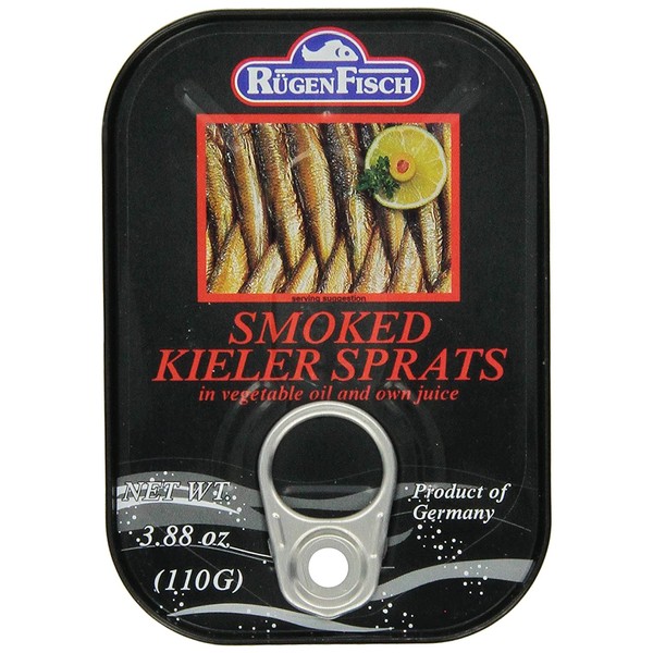 RügenFisch Smoked Kieler Sprats, 3.88 Ounce