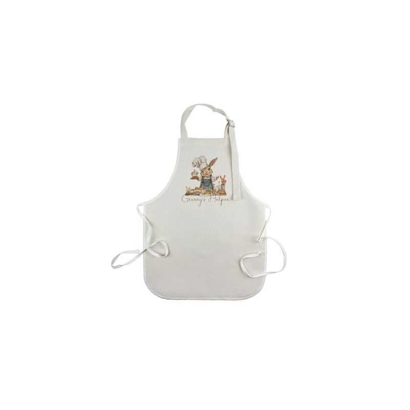 Purely Home Bunny Rabbit Childrens Apron - Grannys Helper Cooking