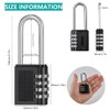 Padlocks with Code, 4 Digit Combination Padlock Ooutdoor, Weatherproof Heavy
