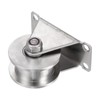 uxcell 1pcs H Groove Track Wheel, 2.28" 201 Stainless Steel