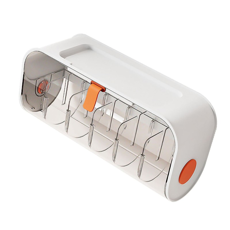 Wall Mounted Underwear Storage Box Punch Free Transparent Underwear Rack