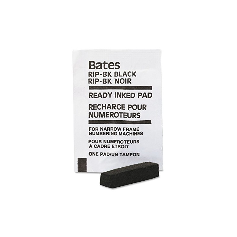 Bates Ready-Inked Pad for Standard and Dropped Cipher Numbering Machines,