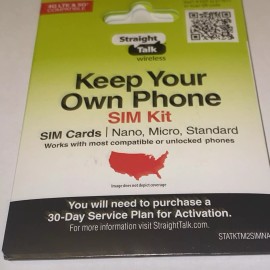 Straight Talk X2 Change Your Phone To Straight Talk Nano 3/1 Nano Phone Sim Card One Pin New