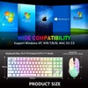 Wireless Gaming Keyboard and Mouse Combo with 87 Key Rainbow