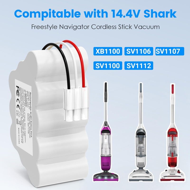 Fancy Buying 14.4V 4Ah XBT1106 Battery for Shark SV1106 SV1112