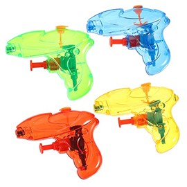 Toyvian 4piezas Pistola De Chorro De Agua Transparente Juguete                                                                                        