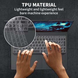 yiodelu Matte Transparent Laptop Case for 2024/2023 Legion Pro 5i/5 Gen 9/8 (16″ Intel/AMD) Shookproof Hard Shell Case+Screen Film+Keyboard Protection 4-in-1 Set
