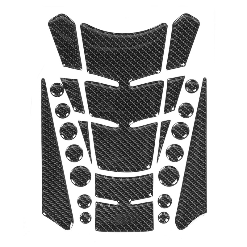 5D Real Carbon Fiber Motorcycle Decal Tank Protector, Tank Pad