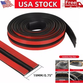 Unbranded 5Mx19mm Weather Seal Strip Car Roof Windshield Trim Edge Molding Protector Guard