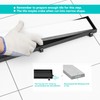 Neodrain 28 in Matte Black Linear Shower Drain- with 2-in-1
