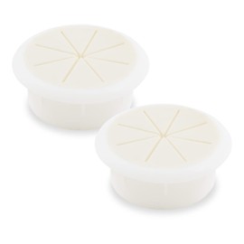 Suiwotin 2pcs 2 Inch Cable Grommet, Flexible Desk Grommet, Cable Cord Hole Plug Wire Hole Cover for Desk, Table, Wire Pass Through (White)