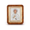 NKlaus Saint Pantaleon Icon in Frame with Plexiglass 7 x
