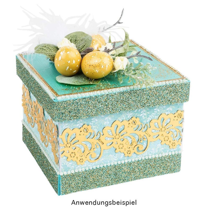 Ideen mit Herz Cutting Dies | Flower Borders | Pack